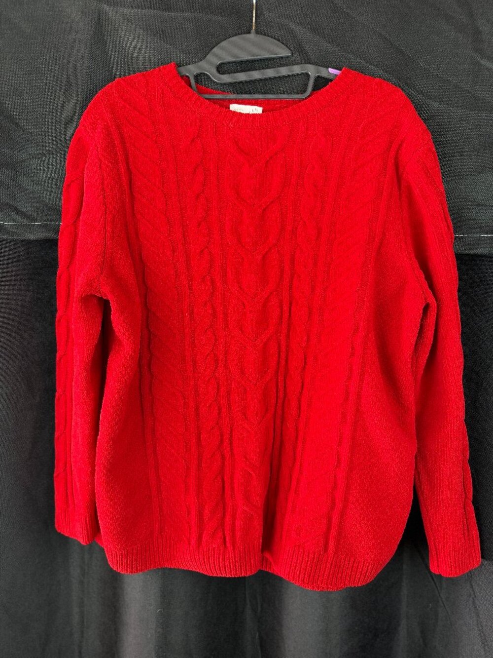 J.Jill Chenille Cable Knit Sweater (Size Petite L)